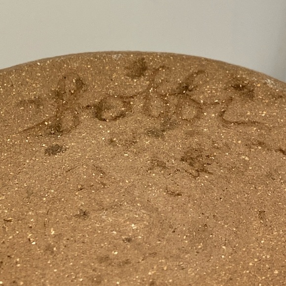 Handcrafted Pitcher pottery spout Jug glazed ceramic watering can signed Bobbi - Picture 4 of 16